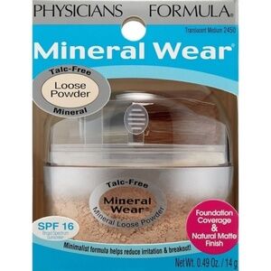 Physicians Formula Mineral Wear Talc Free Loose Powder Translucent Medium